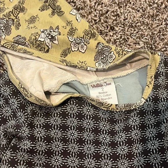 Matilda Jane Yellow and Black Patterned Dress - Picture 2 of 3